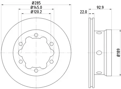 Precio Económico Disco de freno HELLA 8DD 355 105-811 HELLA 8DD 355 105-811